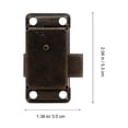 thumbnail image 2 of Antique Style Box Locks for Decor Black Zinc Alloy 2pcsVintage Furniture Hardware, 2 of 6
