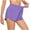 Purple, variant on CFLVAEK Summer Workout Shorts for Women with Liner Zipper Pockets Comfy High Waisted Running Shorts Loose Solid Color Shorts for Gym Athletic Black L