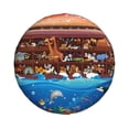 thumbnail image 2 of Balery Animals On Noah'S Ark2tire Cover Waterproof Dust-Proof, Universal Spare Wheel Tire Cover For Trailer, Rv, Suv Truck And Vehicle Camper Accessories-14 Inch, 2 of 9