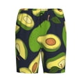 thumbnail image 3 of Picia Fresh Avocado Pajama Shorts for Men, Men's Pajama Bottoms, Sleepwear,Short Pajama Pants-Small, 3 of 9