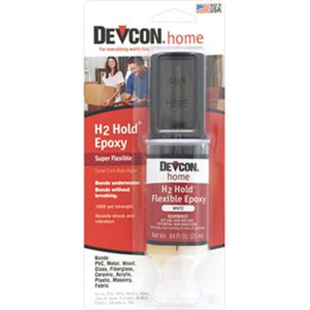 DEVCON H2 Hold Underwater Epoxy 0.84 fl. oz. syringe carded (25 ml