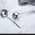 thumbnail image 3 of Advancent Cuchara para sopa con mango largo Cuchara para arroz Cucharas redondas para gachas Cocina Cucharón Utensilios de cocina Vajilla para restaurante Cocina y Comedor Advancent HA080111-01, 3 of 6