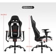 thumbnail image 7 of Ergonomic Gaming Chair, Seat Height Adjustment Rolling Swivel Racing Office Chair with Lumbar Support & Headrest Armrest PC Computer Chairs for Adults E-Sports Home Office Desk Chair, 7 of 7