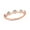 Pink - Gold Vermeil Plated silver, variant on 1/10 Ct Natural Diamond Stackable Band Ring for Women in 925 Sterling Silver Minimal Wedding Anniversary Graduation Jewelry Gift for Her