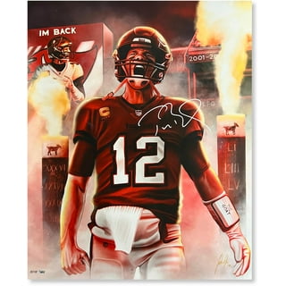 Lids Tom Brady Tampa Bay Buccaneers Phenom Gallery Super Bowl LV Champions  18'' x 24'' Serigraph Limited Edition Poster Art Print