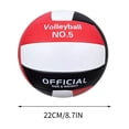 thumbnail image 3 of Balón de voleibol suave talla 5 para oficiales, para interiores y exteriores, ideal para entrenamiento en gimnasio o playa., 3 of 6