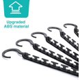 thumbnail image 2 of Sturdy Plastic Space Saving Hangers 12 Pack, Cascading Hangers Organizer Closet Space Saver 80% and Wrinkle Free Clothes, Multi Collapsible Hanger for Heavy Clothes, Shirts, Pants (Black), 2 of 4