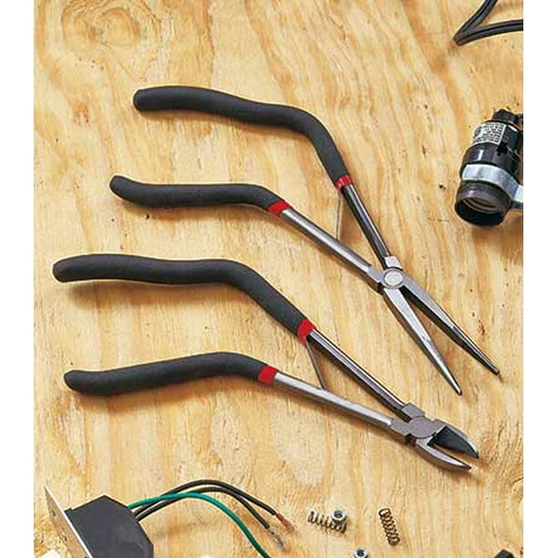 2Pc. Long Reach Pistol Grip Plier Set Needle nose pliers, 12