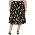 thumbnail image 2 of Calvin Klein Jupe Midi Imprimée Asymétrique pour Femmes Grande Taille Noir 14W, 2 of 2