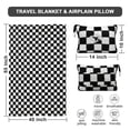 thumbnail image 3 of Set de manta y almohada de viaje Jungle Star Compact Black, 3 of 7