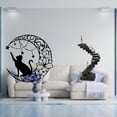 thumbnail image 2 of Decoración De Pared De Gato De Metal, Estatuas De Pensadores, Figuras Abstractas, Artesanías, Arte De Pared De Gato Negro, Estantería, Objetos Decorativos, Decoraciones De Mesa De Escritorio, 2 of 8