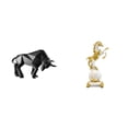 thumbnail image 1 of Estatua de toro,Estatua de toro,figura decorativa para escritorio,Arte decorativo coleccionable para el hogar y la oficina,Figura de escritorio,Estatua de caballo en, 1 of 8