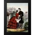 thumbnail image 2 of Ives, Currier and 11x14 Black Modern Framed Museum Art Print Titled - Off For The War, 2 of 5