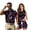 Purple Butterfly, variant on KUIFORTI Colorful Daisy Floral Matching Golf Shirts for Couple Quarter Zip Couple Golf Matching Outfits Breathable Fabric Mens Hawaiian Shirt Keep Cool in Hot Weather Machine Washable
