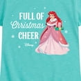 thumbnail image 3 of Disney Princess - Full Of Christmas Cheer Ariel - Youth Girls Short Sleeve T-Shirt, 3 of 5