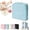 Blue, variant on Stylish Handheld Partitioned Cosmetic Bag,Portable Standing Travel Makeup Bag,Standing Makeup Bag with Mirror,Handheld Partitioned Cosmetic Bag with Large Capacity