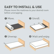 EGOHOME Ego Black 12 inch Gel Memory Foam Mattress, Full Mattress in a Box, Medium Firm