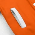thumbnail image 7 of TiaoBug Kids Boys Plain Jacket Varsity Baseball Retro Coats Track Top Outwear Orange 9-10, 7 of 7