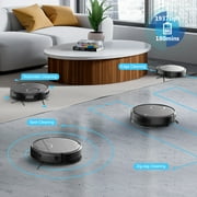 GOOVI Robot Vacuum and Mop Combo, Robotic Vacuum Cleaner with Schedule, Wi-Fi/App/Remote, Self-Charging, Slim, Ideal for Hard Floor, Pet Hair
