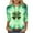 #123-Multicolor, variant on Xuyuer Ladies' Loose Casual St. Patrick's Day Printed Round Neck Three Quarter Sleeve T-Shirt, 3/4 Sleeve Graphic Top for Holiday Festivals, Irish Themed Parties and Seasonal Celebration