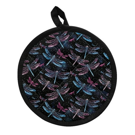 

ZUXONGSY Dragonfly 2 Pack Pot Holders Pot Mats for Countertop Heat Resistant Hot Pads Protective Glove Versatile Pot Holders Multipurpose Fire Oven Hot Pads Gifts for Friends Family