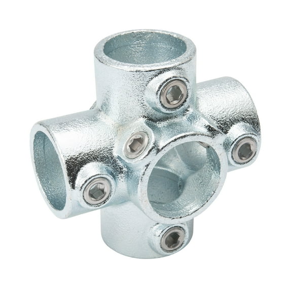 Galvanized 1-1/4-in Four Socket Cross fits Pipe O.D. 1.66-in
