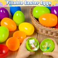 thumbnail image 3 of Huevos de Pascua V-Opitos, grandes, rellenables, de plástico, 9 cm, 38 unidades, 7 colores, 3 of 7