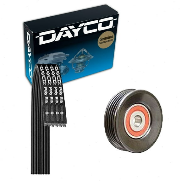 Dayco AC Idler Serpentine Belt Drive Component Kit compatible with Toyota Tacoma 2.4L 2.7L 3.4L L4 V6 1995-2004
