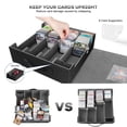 thumbnail image 6 of 3200+ Trading Card Storage Box with Commander Display, 4-Row TCG Card Box with Portable Handle, Compatible for TCG/MTG/Magic Cards, 30 Colorful Divider, 8 Supporters, US Design Patent, 6 of 8