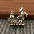 thumbnail image 4 of Small Vintage Alloy Horse Statue - Equestrian Figurine for Home and Office Decor, Elegant Tabletop Ornament and Collectible, 4 of 6