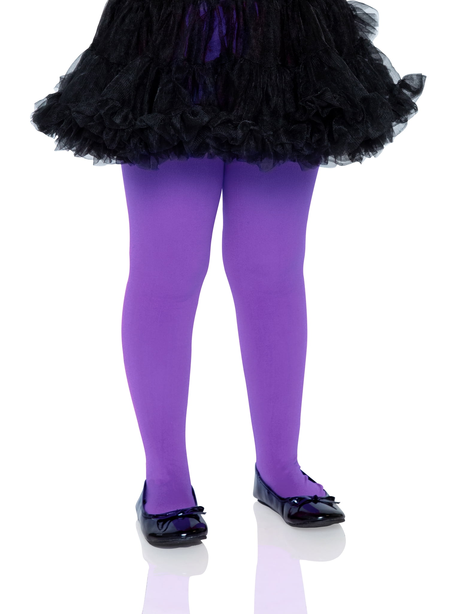 Way to Celebrate Opaque Tights Female Child Halloween Tights, Purple