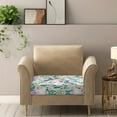 thumbnail image 5 of Renewold Hummingbird Floral Watercolor Stretch Sofa Seat Cushion Slipcover Soft Dog Couch Slipcover Elastic Separate Armchair Slipcover Pet Friendly for Living Room Home Decor, S, 5 of 5
