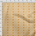 thumbnail image 4 of oneOone Cotton Cambric Mustard Yellow Fabric Asian Floral Block Fabric For Sewing Printed Craft Fabric By The Yard 56 Inch Wide, 4 of 5