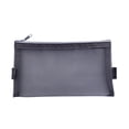 thumbnail image 2 of CoreLiving Mesh Zipper Pouch Black Pen Bag Multipurpose Storage for Office Supplies Travel Bags Small Pencil Case with Zipper for Organizing Purse 1 Pack, 2 of 6