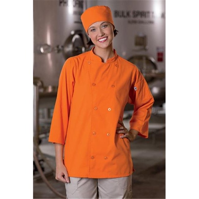 Vtex 0975-6704 Epic .75 Slv Chef Shirt Carrot Lg