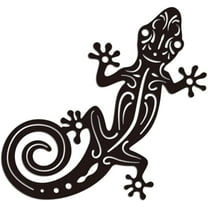 1 pc Metal Gecko Wall Art Gecko Lizard Metal Wall Art Hanging Decor Signs for Home Funny Gecko Animal Lovers Wall Sculpture Statues Decor for Office Garden Bar Living Room 11.81x11.18 Inch