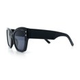thumbnail image 6 of Womens Star Stud Thick Temple Plastic Horned Cat Eye Fashion Sunglasses All Black, 6 of 7