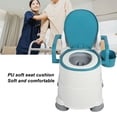 thumbnail image 4 of Bedside Commode Chair, Soft Padded Bedside Potty Chair Slip  Large Capacity Bucket  for Pregnant Women, 4 of 8