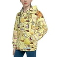 thumbnail image 5 of Pompompurin Hoodie 3D Print Pullover Hooded Long Sleeve Sweatshirts Tops Blouse with Pocket for Boys Girls Medium, 5 of 7