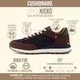 thumbnail image 3 of Cushionaire Kicks Fashion Sneakers for Women - Lightweight Non-Slip Lace Up Spring Shoes with Memory Foam Insole and Tread Outsole, 3 of 17