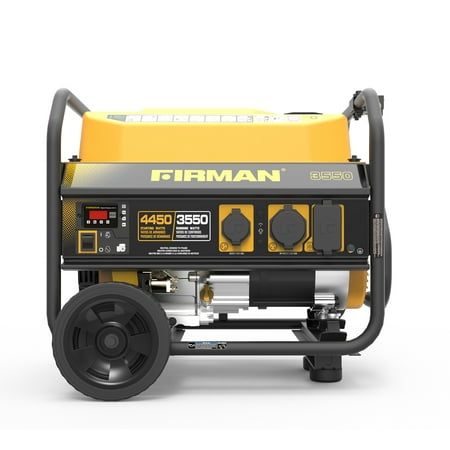 FIRMAN Power Equipment P03501 Gas Powered 3550/4450 Watt (Performance Series) Extended Run Time Portable Generator with Wheel Kit and Cover