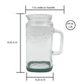 thumbnail image 3 of Mason Craft & More Glass 0.5 Gallon Pitcher with Removable Plastic Lid and Silicone Base, Sage, Useful for Serving Chilled Drinks, 3 of 5