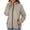 Khaki, variant on Water Resistant Windbreaker Jacket For Women Compact Hooded Raincoat Lightweight Outdoor Essential