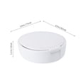 thumbnail image 4 of Juego de 2 unidades de estuches para retenedores dentales, protector de dientes postizos, caja de ortodoncia, contenedor para almacenamiento de dentaduras postizas con espejo (blanco/negro), 4 of 6