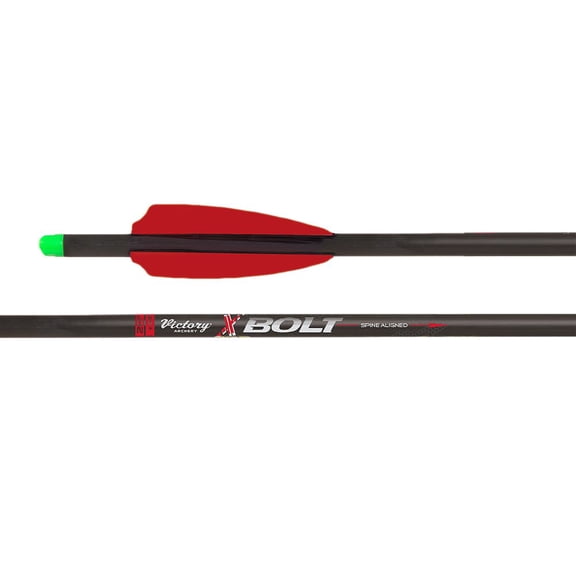 Victory Archery TKX-Bolt 20" Elite 325 Grains 3K Carbon Crossbow Bolts 3 Pack, Lighted Nocks, Hand-Fletched, ICE Coating (XBOLTKE-20FXGL-3)