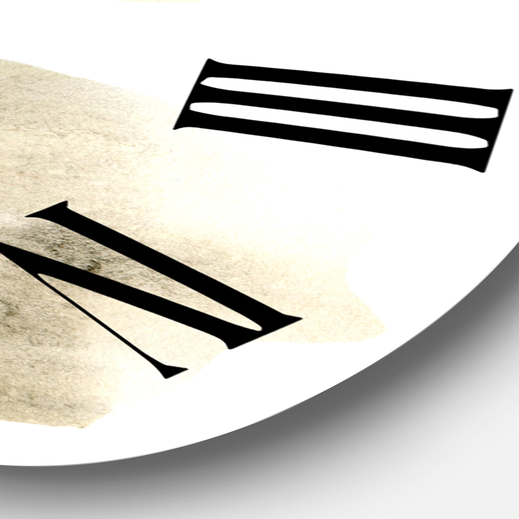 Designart 1 in Modern,Contemporary Wall Clock