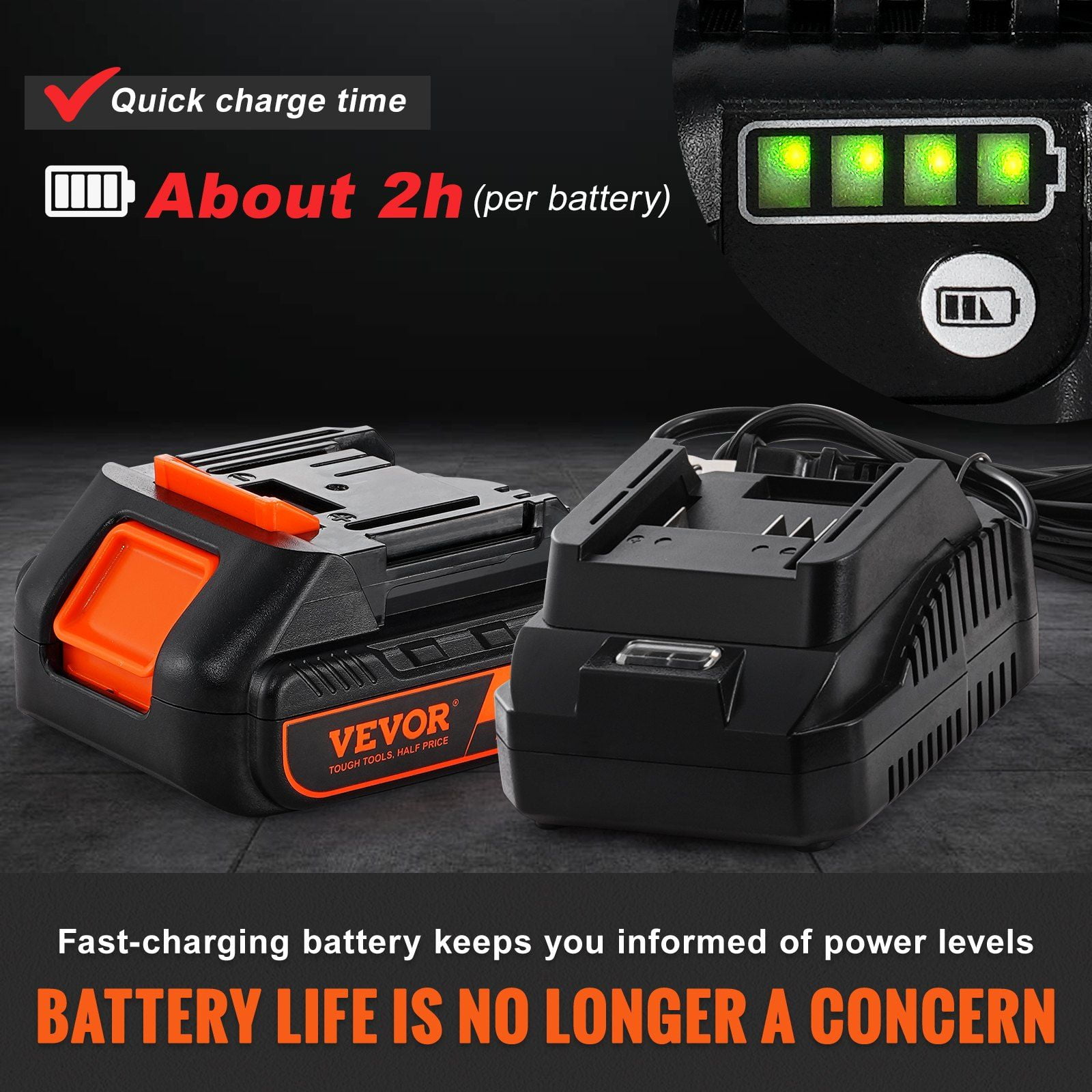 20V Cordless Grease Gun Kit 10000 PSI High Pressure Electric Professional with 39 Inch Hose Battery Charger Carrying Case Black