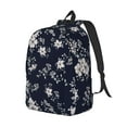 thumbnail image 2 of Xecao Retro Flower for Canvas College Laptop Backpack, Durable Rucksack Travel Notebook Bag School Backpack Book Bag for Men Women, 2 of 8