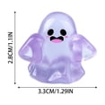 thumbnail image 3 of 5Pcs Halloween Luminous Mini Ghosts Figures 5 Colors Glow in The Dark Miniature Resin Ghost Figurines to Hide Bulk Tiny Small Statue for Halloween Party Favors Micro Garden Dollhouse Decorations, 3 of 5