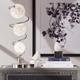 thumbnail image 5 of Homelegance Lenci Table Lamp in Glass & Satin Nickel Metal, 5 of 5